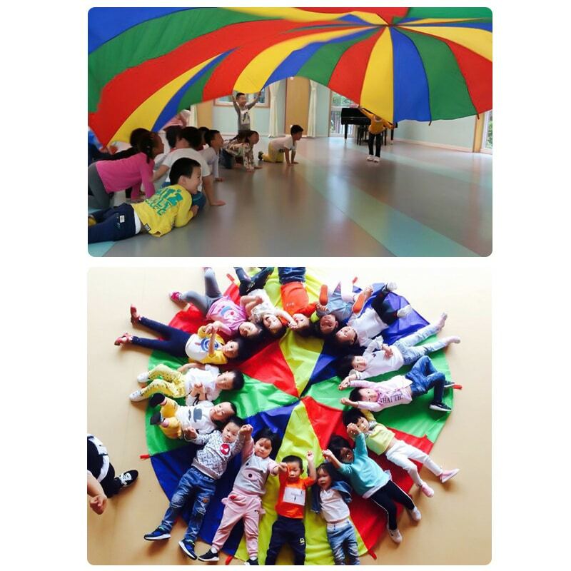 Kinder Fallschirm Spielzeug mit Griffe Spielen Fallschirm Zelt Matte Kooperative Spiele Geburtstag Geschenk