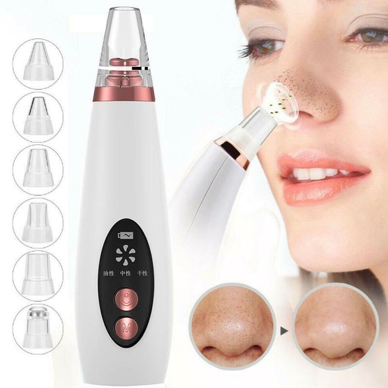 Eliminador de espinillas recargable por USB, limpiador de poros facial al vacío, cuidado de la piel, eliminación de espinillas, herramientas de succión al vacío