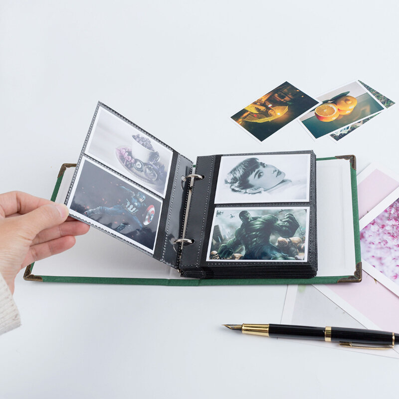 Mini álbum de fotos Polaroid de 3 pulgadas, 100 bolsillos, marco de imagen de "Dear Moment", Fuji Instax Mini 9/8/70 / 7s / 50s