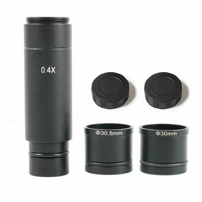 0.4X 0.5X 1X mikroskop kamera CCD obiektyw redukcyjny mikroskop Adaptador c-mount obiektywy Minifier z 30 30.5mm pierścień pośredniczący
