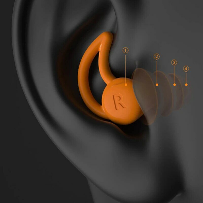 Youpin SANBAND Noise Reduction Silent Earplugs Reusable Sleeping Ear Plugs 3 Layers Sound Insulation Ear Protection Earplugs