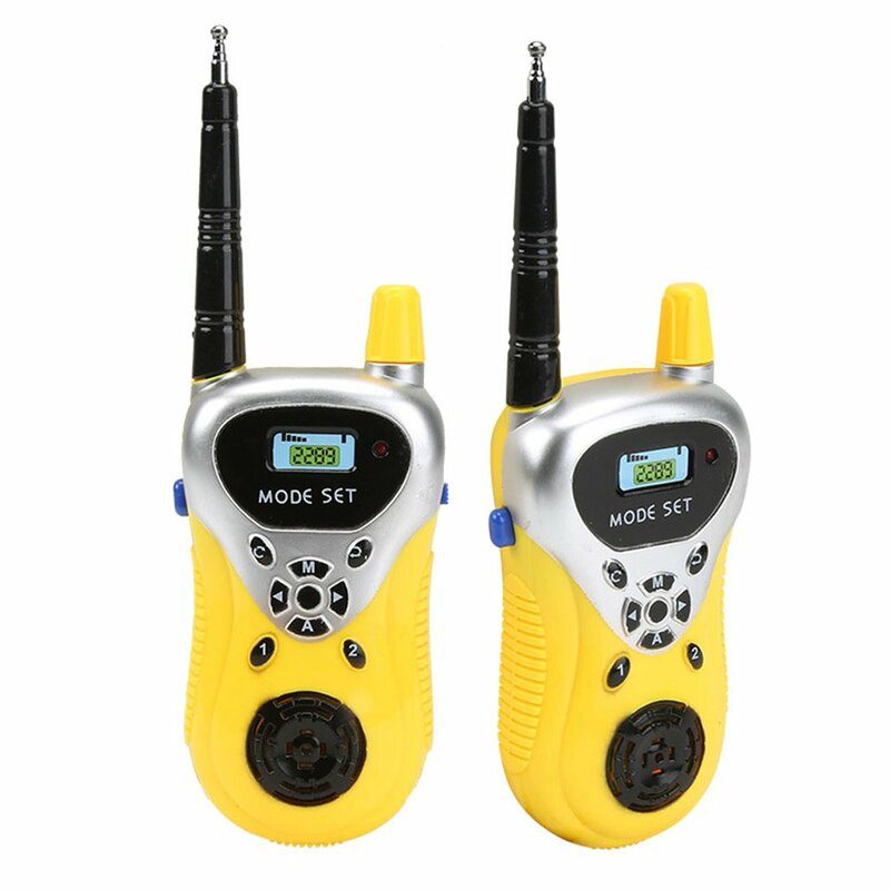 2021 um par de crianças mini walkie talkie brinquedo sem fio chamada walkie-talkie pai-filho interação quarto brinquedos ao ar livre