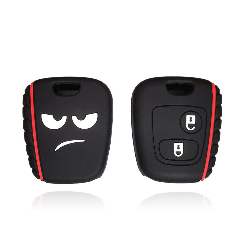 silicone car key cover case for peugeot 107 206 307 207 407 For Citroen C1 C2 C3 Saxo for Toyota Car styling Remote Skin protect