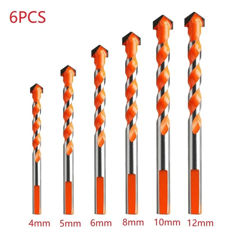 3/4/5/6/8/10/12cm Drill Bit Multi-functional Triangle Drill For Glass Ceramic Tile Concrete Brick Metal Marble Wood Hole Opener