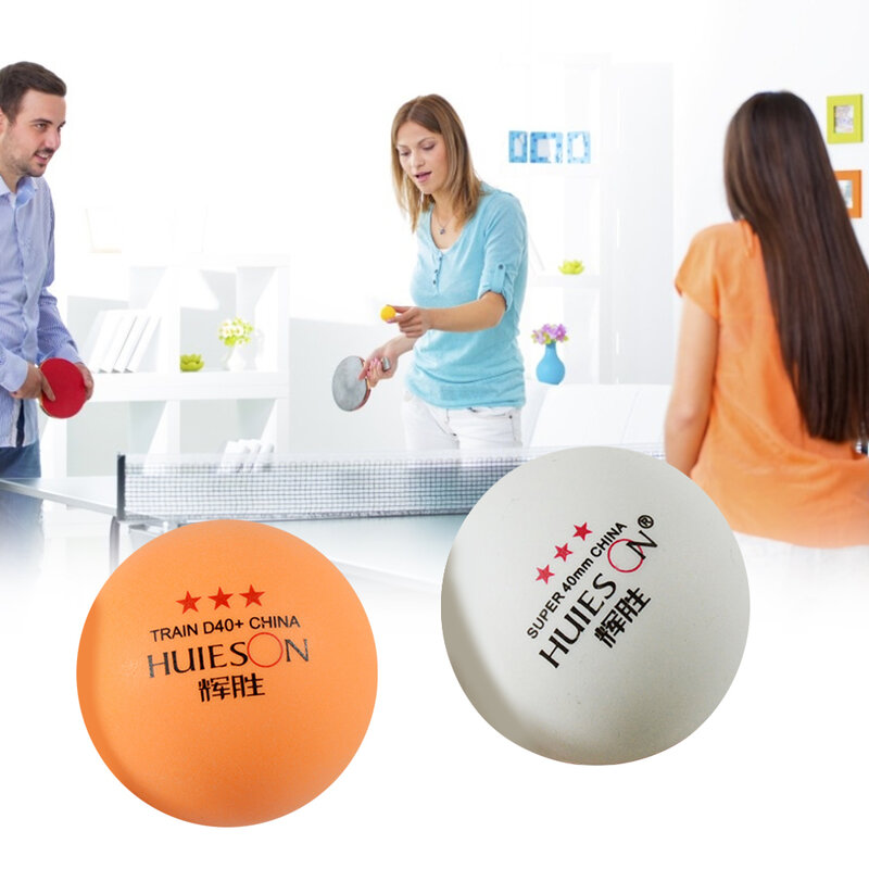 10 unids/bolsa de 3 estrellas profesional pelota de tenis de mesa 40mm + 2,9g Pelotas de Ping Pong para la competencia bolas de entrenamiento