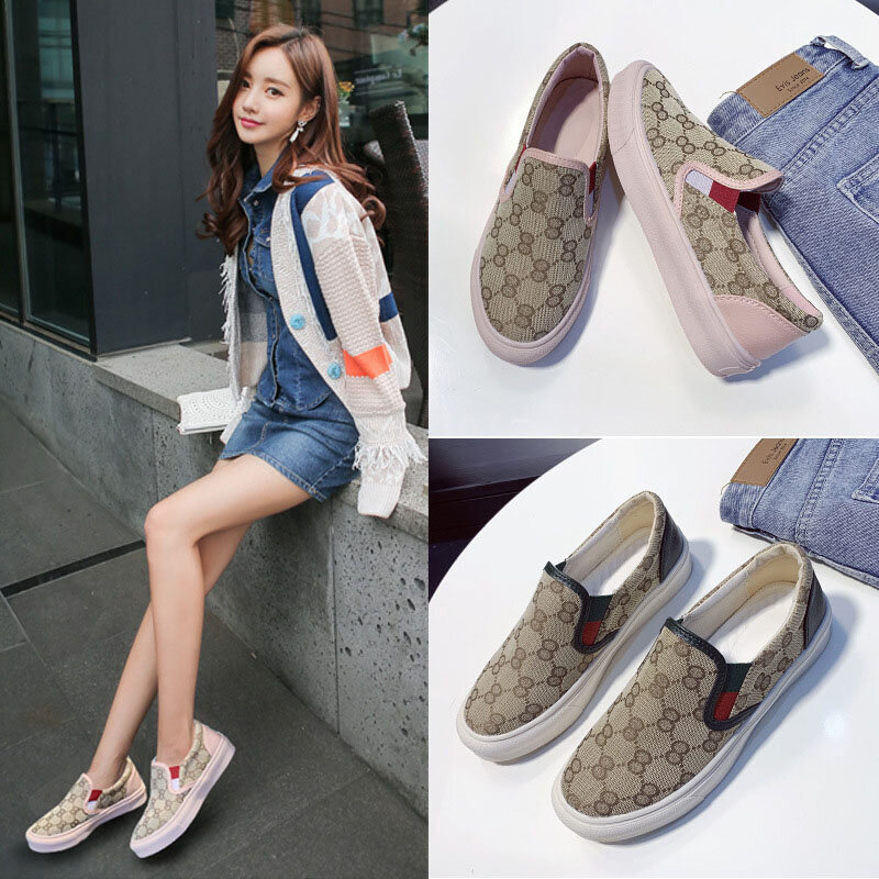 Zapatillas de zapatos de belleza para mujer, zapatos de piso cómodos, color rosa, zapatos coreanos, zapatillas de marca de diseñador