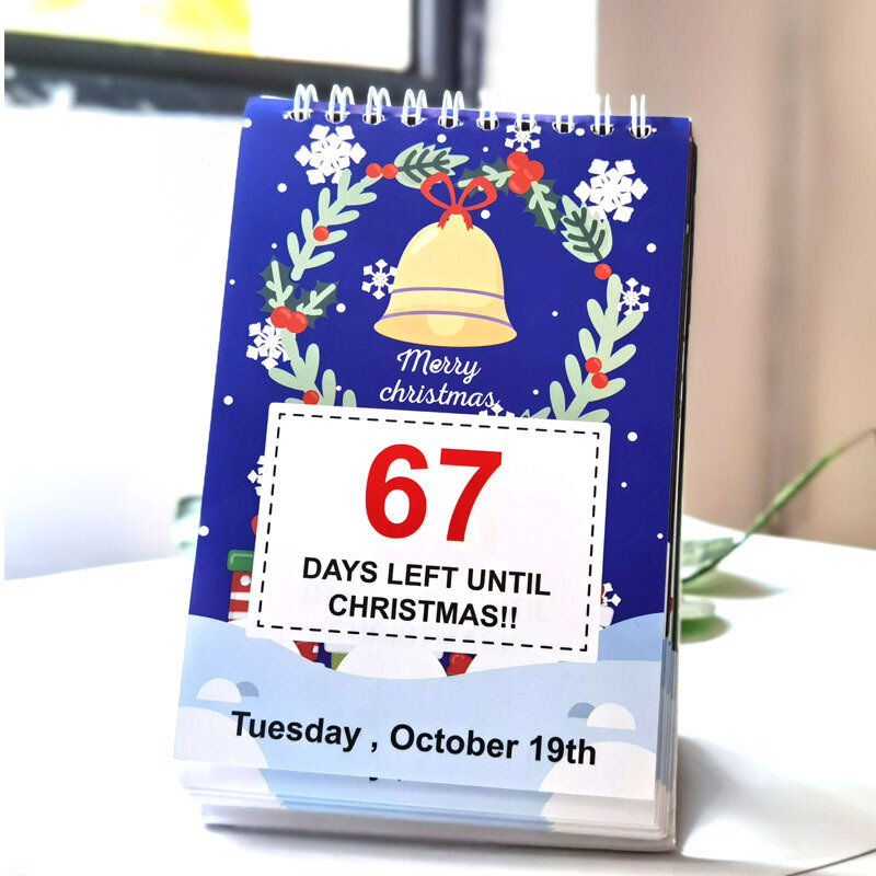クリスマスカウントダウン100日カレンダープランナーデスクカレンダー2022紙デイリースケジューラー月間カレンダーの整理オフィス