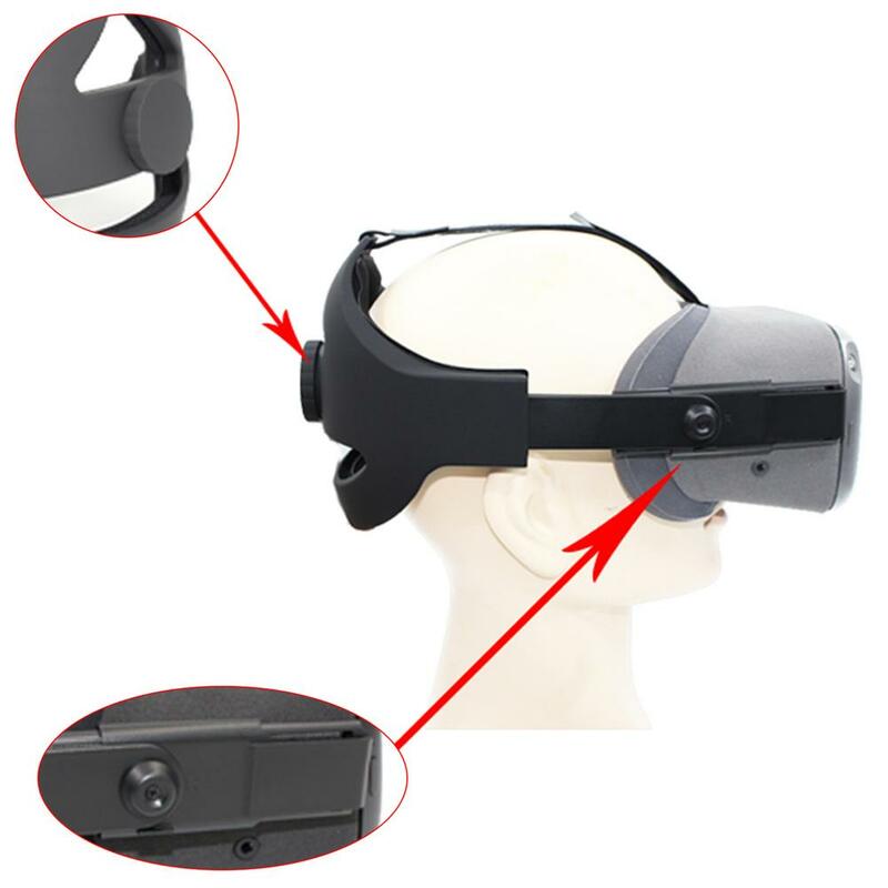 Confortável ajustável cabeça cinta para oculus quest vr fone de ouvido ar óculos almofada espuma ajustável sem pressão alivia acessórios