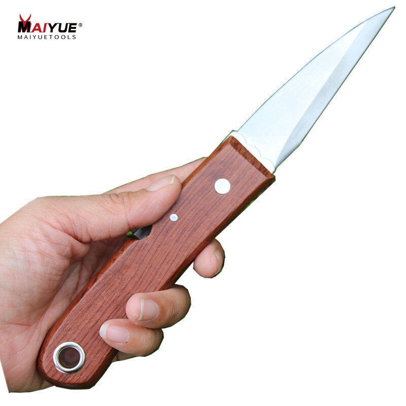 MAIYUE couteau de greffage à lame tranchante en acier inoxydable, outil de coupe de jardin, coupeur de greffage pliable