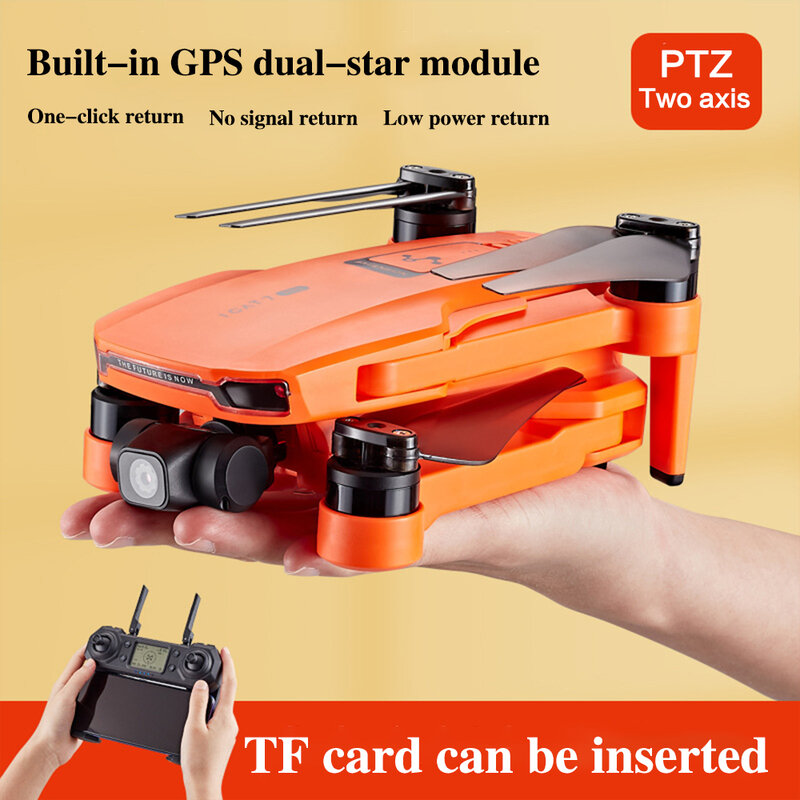 Dron 4k con GPS, 5G, Wifi, cámara cardán de 2 ejes, Motor sin escobillas, compatible con tarjeta TF de vuelo para 25 minutos ICAT7 VS sg906 pro, 2021