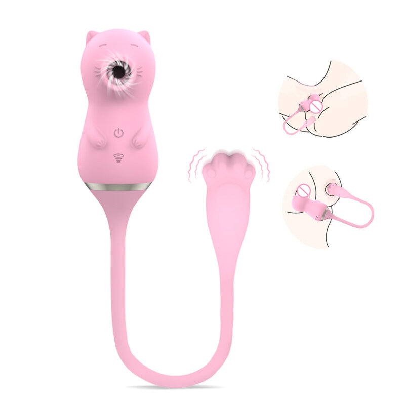 2 In 1 Sucker Vibrator Vibrerende Ei Speeltjes Voor Vrouwen G-Spot Clitoris Stimulator Tepel Zuigen Vibrators Vrouwelijke masturbator