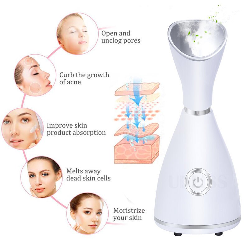 Vapor facial nano ionic spray rosto spa para vaporizador quente névoa rosto pulverizador umidificador casa pele vaporizadores beleza dispositivo