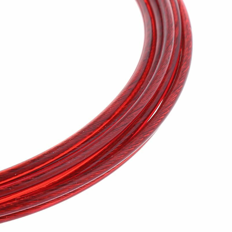 Câble de remplacement pour corde à sauter, 2.5mm x pour fil en acier de 3 mètres avec revêtement en Nylon polymère pour une vitesse maximale, Option 6 couleurs