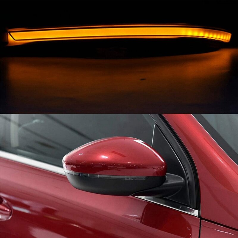 Clignotant à 2 LED pour Peugeot 308 II SW 2013 – 2019, feu de miroir dynamique ambre