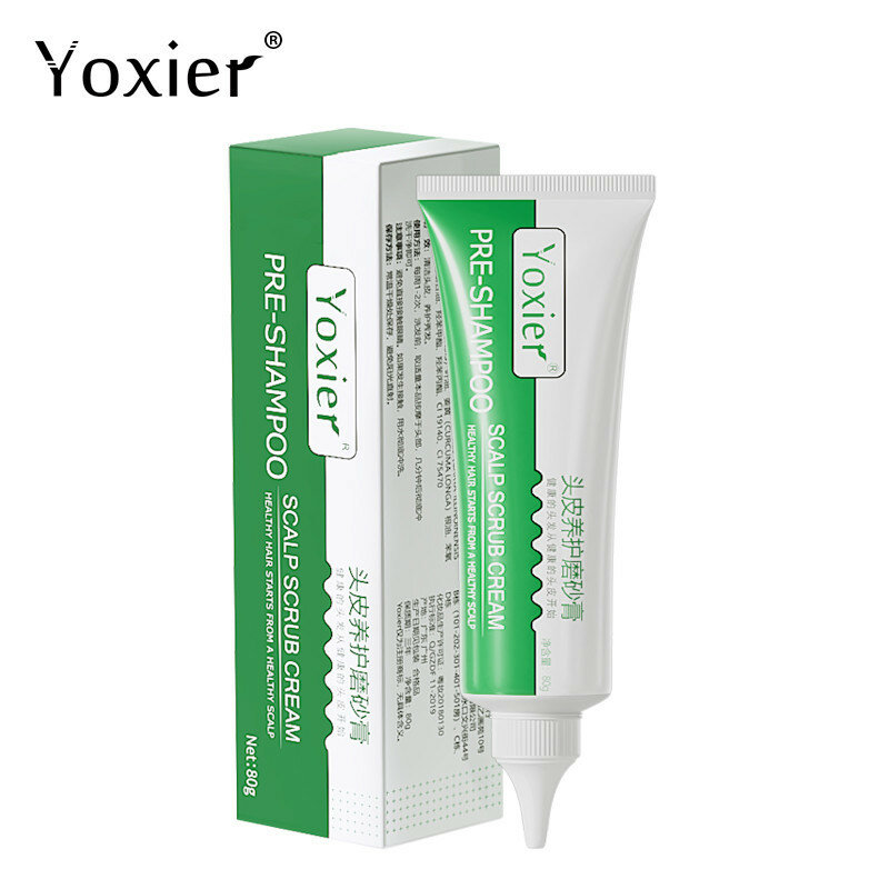 Yoxier – shampoing anti-croissance pour le cuir chevelu, contrôle de l'huile, réparation anti-prurit, nettoyage en profondeur, crème de gommage doux, traitement des pellicules, 60g