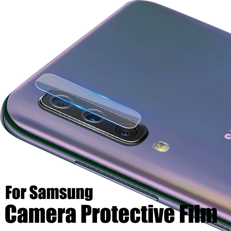 Kamera Pelindung Kaca untuk Samsung Galaxy A90 A80 A70 A60 A50 Kaca Tempered Kembali untuk Samsung M40 M30 M20 M10 pelindung Layar