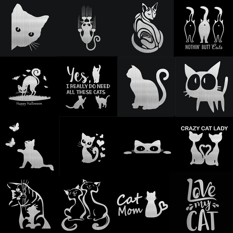 ملصقات سيارات من الفينيل على شكل حيوانات من سلسلة القطط اللطيفة من Jptz ، نماذج سيارات ، نافذة سيارة وديكور شارات ، JP