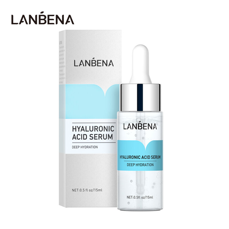LANBENA Hyaluronic Acid Serum Moisturizing Nourshing Whitening Dull Skin Oil Control Pores Corset Brighten Face Tone Anti-Aging