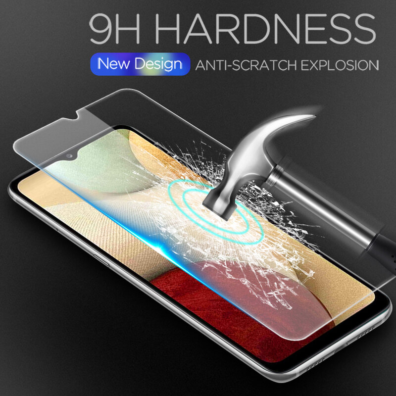 2in1 Tempered Protective Glass For Samsung Galaxy A12 Screen protector Camera lens protection glass for samsung a12 Safety glass