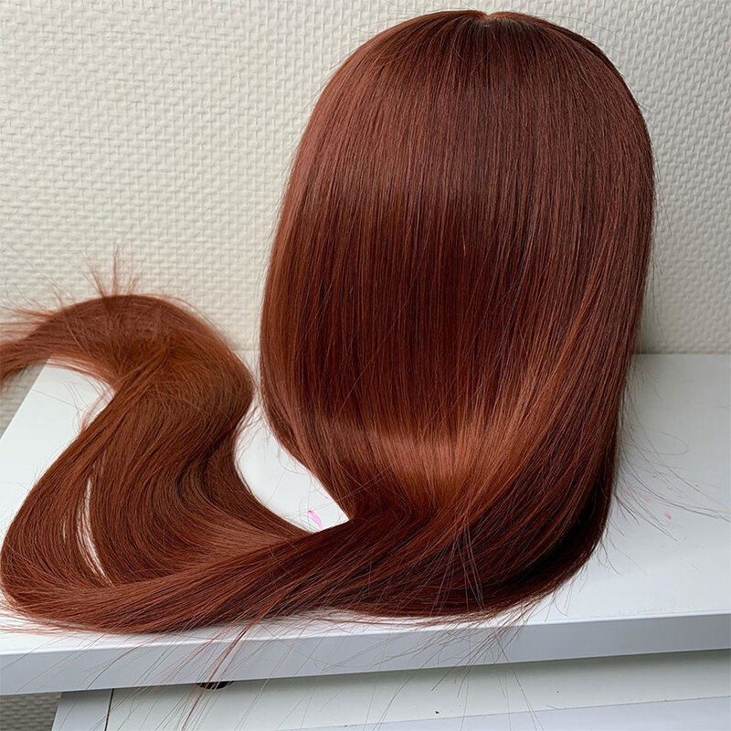 Парик для косплея черных женщин, длинный синтетический парик без клея, 26 дюймов, шелковистый, прямой, предварительно выщипанный, для косплея