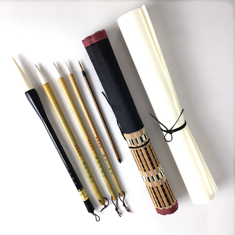 Set di pennelli per pittura in stile claborato Set di pennelli per calligrafia tradizionale Set di pennelli per scrittura grande medio piccolo normale