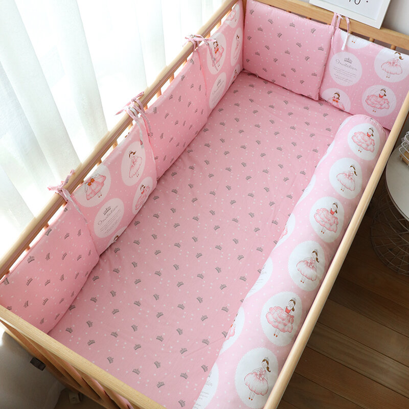 신생아를위한 어린이 침대 보호대에 아기 범퍼 북유럽 아기 방 장식 소년 소녀 유아 침대에 대한 두꺼운 부드러운 침대 범퍼