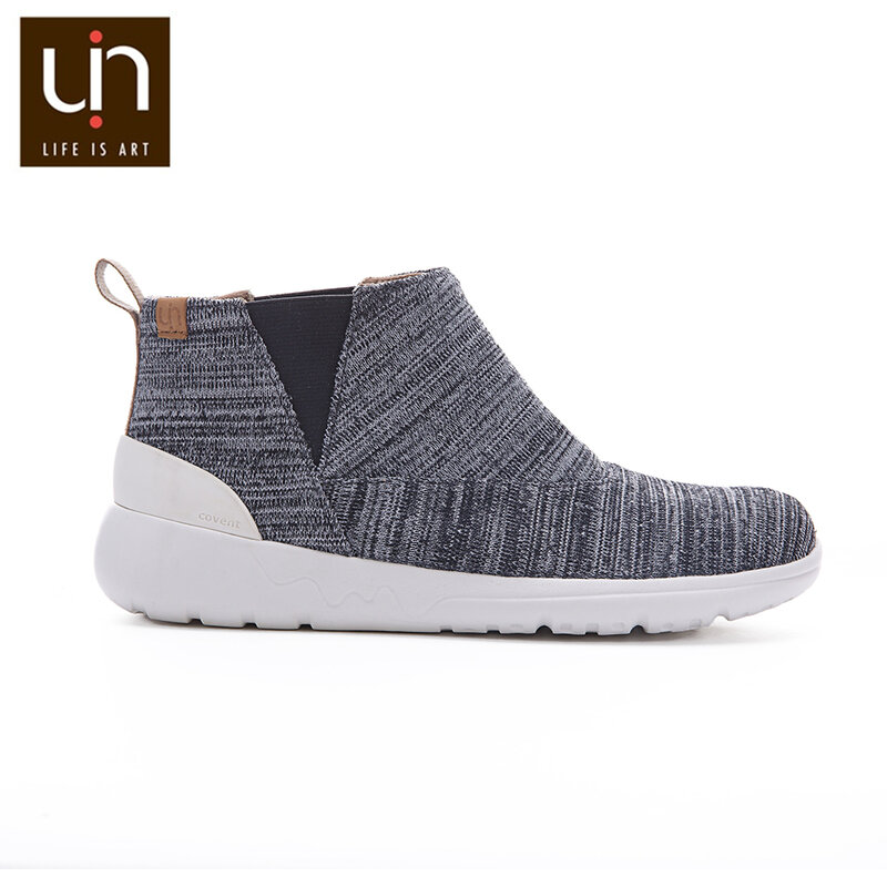 UIN – bottes tricotées chaudes pour femme et enfant, chaussures souples à enfiler, Super légères, pour fille et garçon, automne/hiver