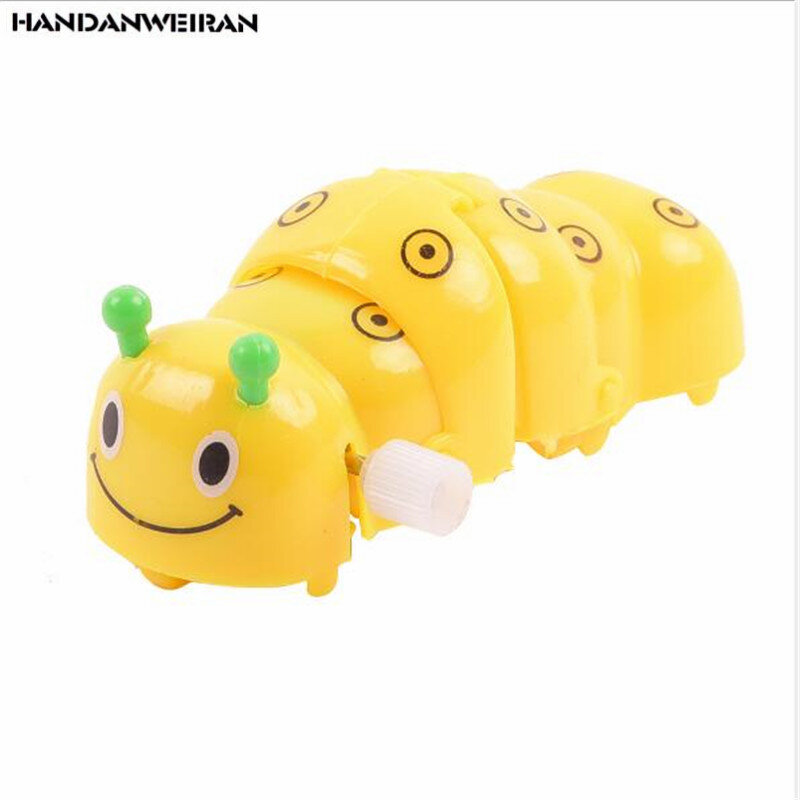 Mainan Angin Kartun Plastik Inchworm Mainan Jarum Jam Antik Mainan Pembelajaran Anak-anak untuk Anak-anak Permainan Menyenangkan Hadiah Anak Laki-laki Perempuan