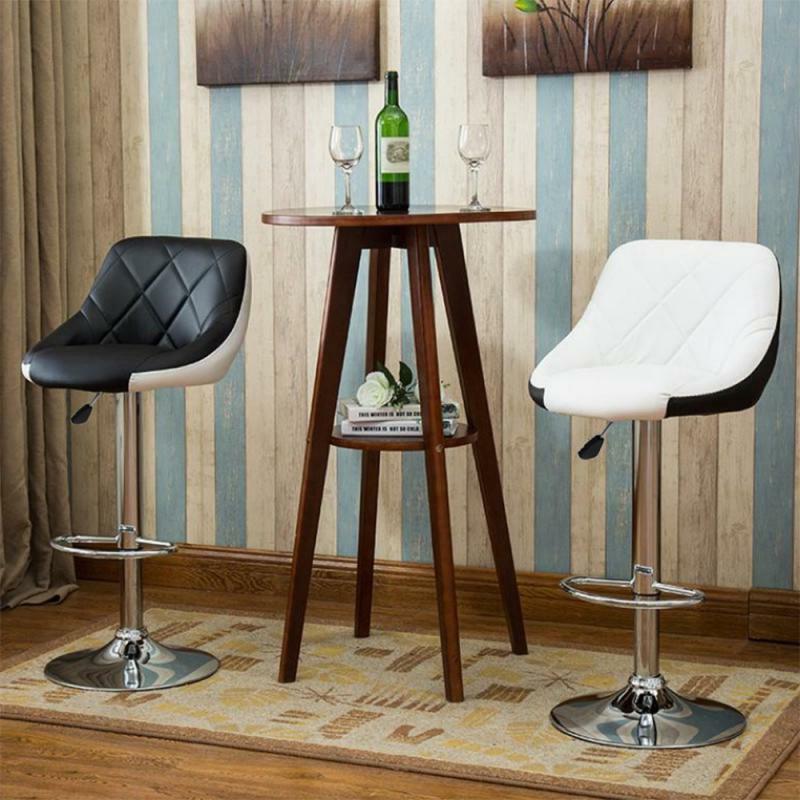 Chaises de Bar modernes réglables et pivotants, ensemble de 2 pièces, pour salle à manger, cuisine, bureau, maison, HWC