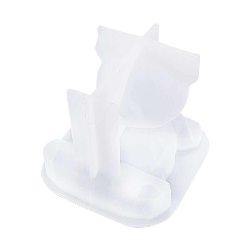 Suporte de telefone 3d de urso de desenho animado molde diy, resina de cristal, molde epóxi de cristal, acessórios de telefone de silicone lks99