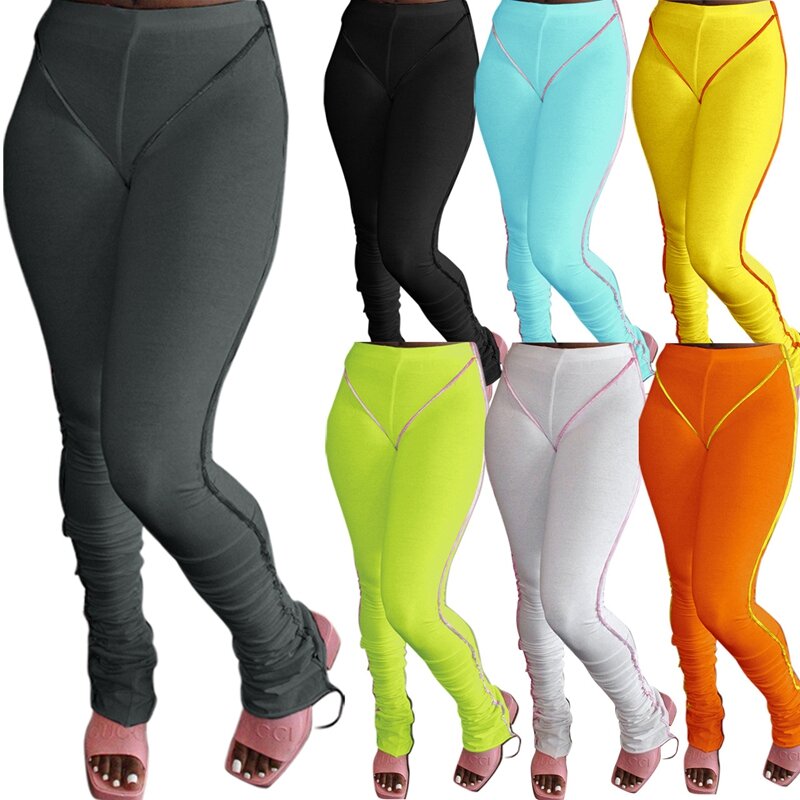 pantalones de Yoga para mujer mallas largas de nailon de cintura alta para 