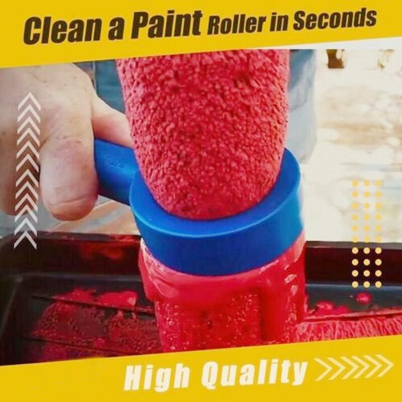 Venda quente rolo de pintura saver fácil de limpar rolo de pintura adequado para diferentes tamanhos de tampas ferramenta de limpeza de rolo de pintura