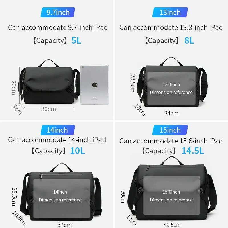 Shouldcat New Multifunction Crossbody Bag Anti-theft Shoulder Messenger Bags Male Waterproof Short Trip Chest Bag Pack