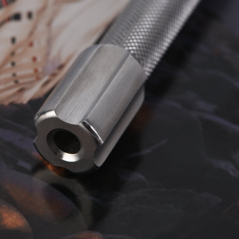 Qi – rasoir de sécurité avec manche en aluminium, couleur chromé, pour fusée