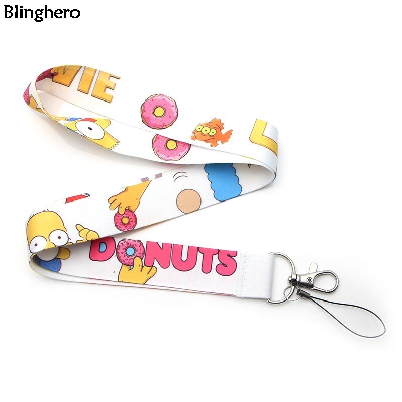 Blinghero cordino divertente per cartoni animati per chiavi Cool Hang corde porta Badge per telefono cinghie per collo miglior regalo per donna uomo BH0216