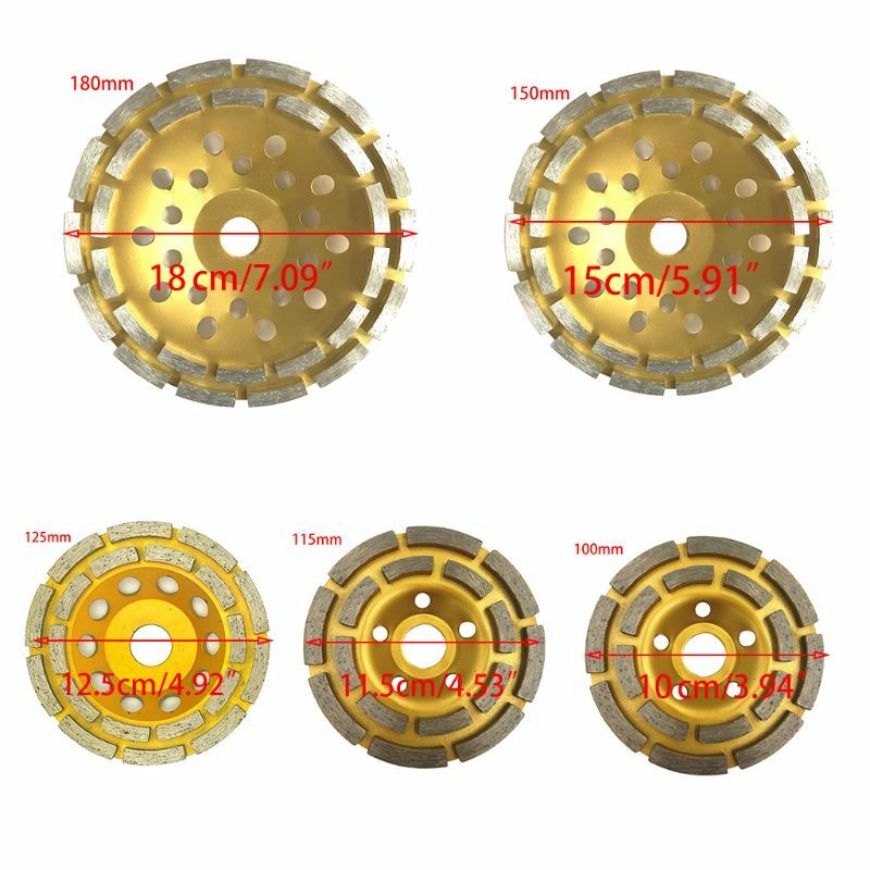 Алмазный сегментный шлифовальный круг 100/115/125/150/180 мм, дисковый шлифовальный станок, бетон, гранит, каменная резка