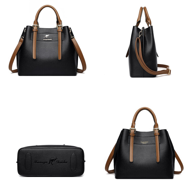 OLD TANG Large Capacity Casual Tote Bag  Leather Shoulder Bags for Women 2021 Simple Female Crossbody Bag Designer Handbags