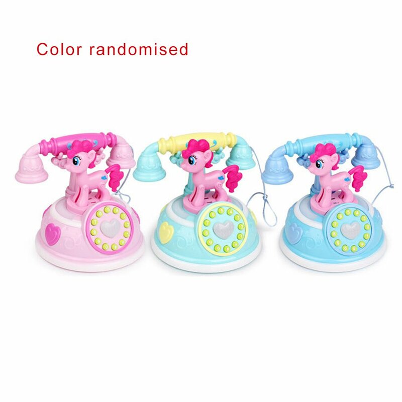 Телефон детский в стиле ретро, игрушечный телефон для раннего развития, детский телефон, имитация детской музыкальной игрушки
