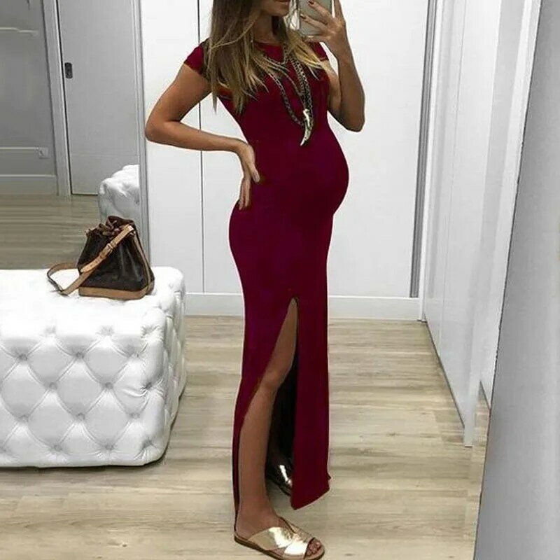 Summer Long Pregnant Mother Dress Maternity Photography Props Women Pregnancy Clothes Dress For Pregnant Photo Shoot Clothing