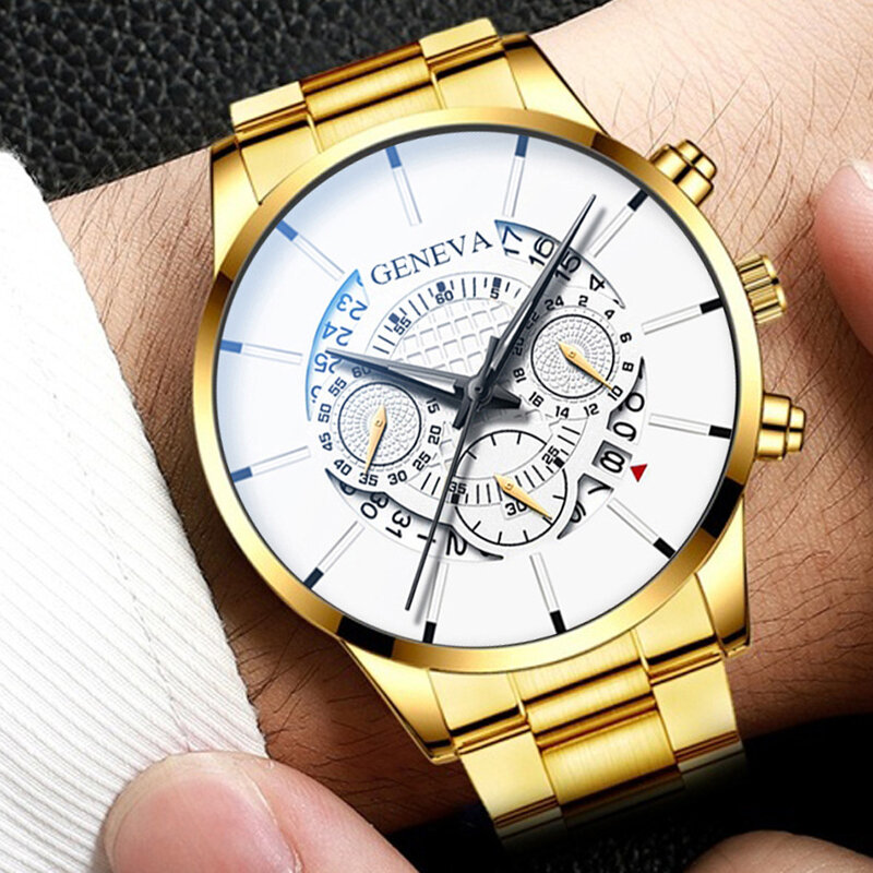 Relógio de pulso de quartzo relógio de pulso de quartzo relógio de pulso de aço inoxidável para homem de negócios relógio casual relogio masculino
