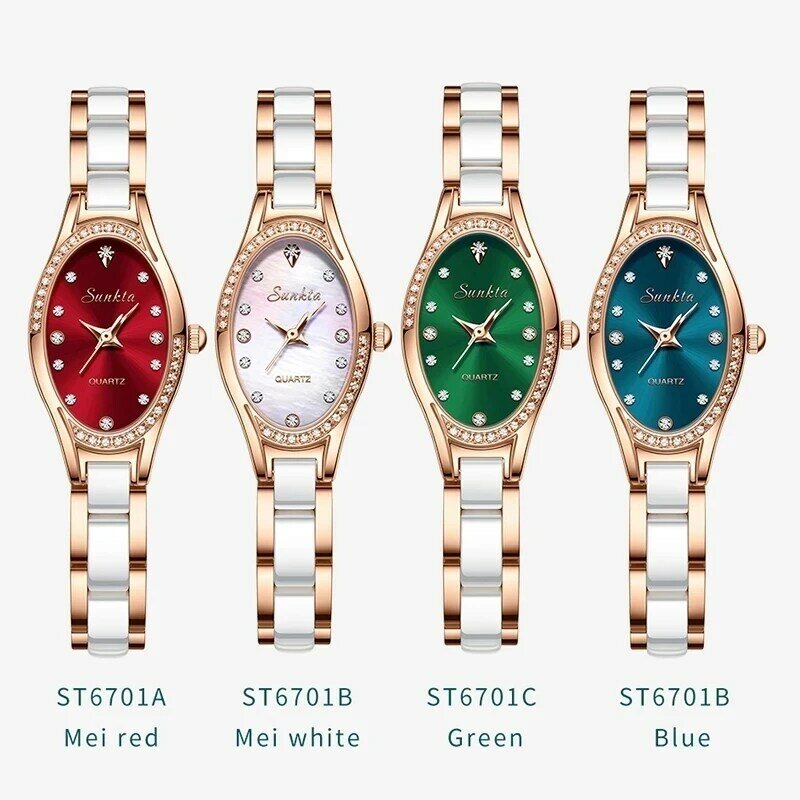 Lige marca relógio de quartzo feminino vestido relógio de pulso com rhnkta senhoras relógios moda eleginestone dial rosa ouro aço banda relógio