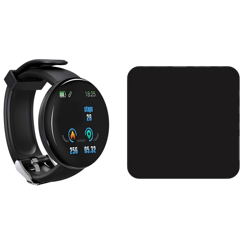 1 Pièces pour la Boîte D'android TV 1 GO + 8 GO Android Boîte UE Plug & 1 Pièces Bluetooth Montre Intelligente de Traqueur De Forme Physique De Bracelet de Sport