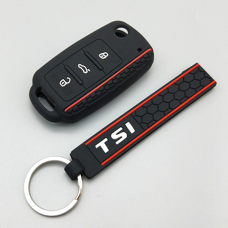 Car key Protect shell For Volkswagen polo passat b5 golf 4 5 6 MK5 MK6 Eos Bora Beetle TSI new design Silicone cover case