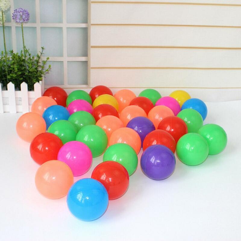 50/100Pcsล็อตเป็นมิตรกับสิ่งแวดล้อมพลาสติกน้ำOcean Wave Ballเด็กWave Ballของเล่นว่ายน้ำSoft Ballที่มีสีสันลูก