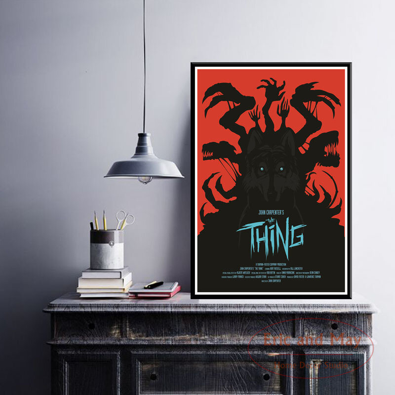 포스터 및 인쇄 John Carpenter The Thing Canvas 거실 벽 장식 그림 영화 장식 홈 장식 Plakat