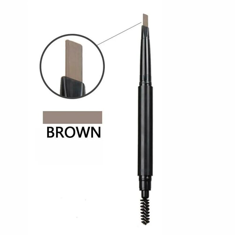 1 Uds lápiz de cejas Natural larga duración frente tinte cosméticos impermeable negro marrón cejas maquillaje tatuaje lápiz con brocha