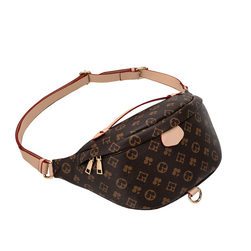 Vintage Chest Bag for Women and Men Pu Leather Designer Luxury Waist Bag Female Fanny Pack Hobos Belt Shoulder Crossbody Bags
