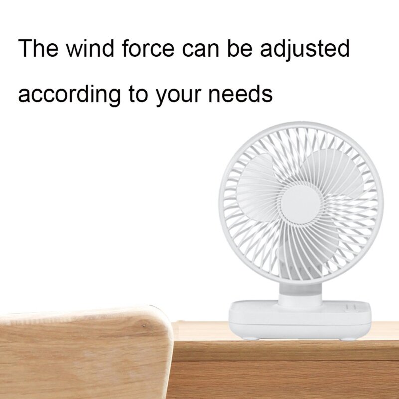 De Nieuwe Mini Fan Mute Usb Opladen Ventilator Student Office Home 4000 Mah Creative Ins Wind Desktop Koken Fans Verstelbare hoofd