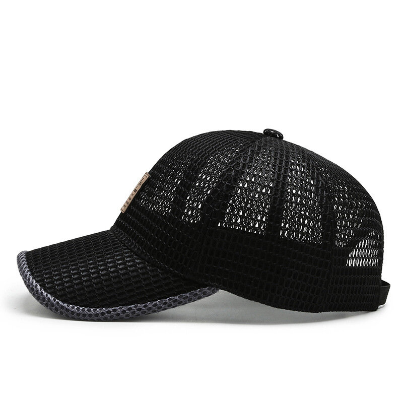 Siatkowa czapka z daszkiem Quick Dry Baseball Unisex oddychający kapelusz czapka do biegania czapki wędkarskie wypoczynek na świeżym powietrzu letni kapelusz przeciwsłoneczny