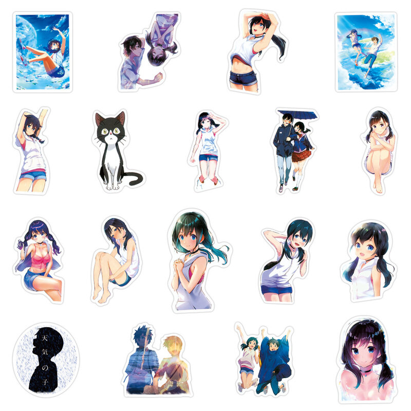 50Pcs Verwering Met U Anime Stickers Voor Waterdichte Pvc Graffiti Decals Voor Koffer Laptop Bagage Motorfiets Telefoon Auto